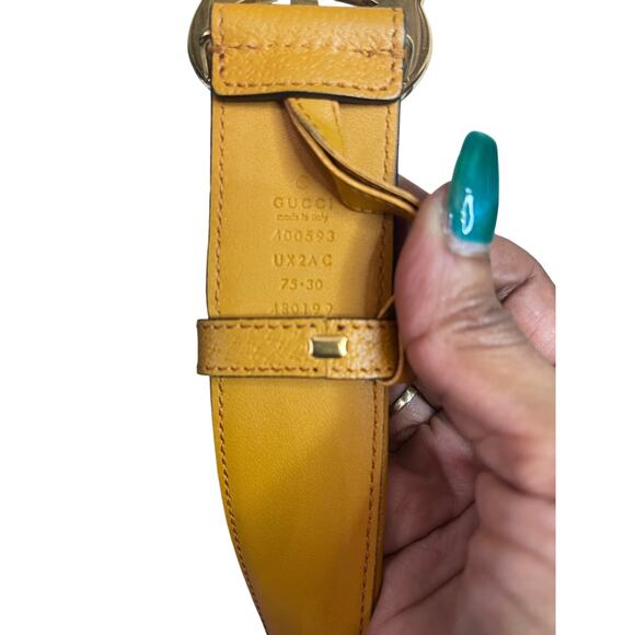 Gucci raffia big GG belt size 75 - Picture 6 of 9